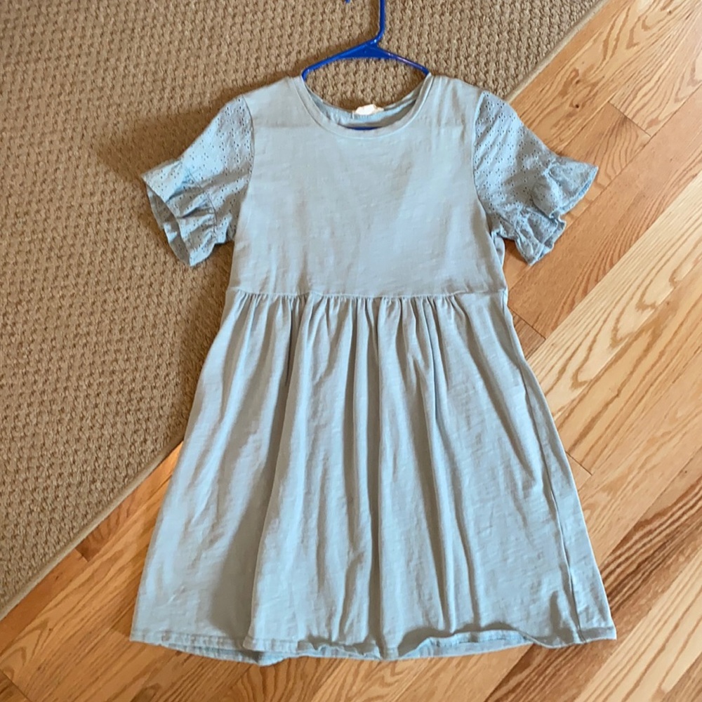 Simple baby blue babydoll dress